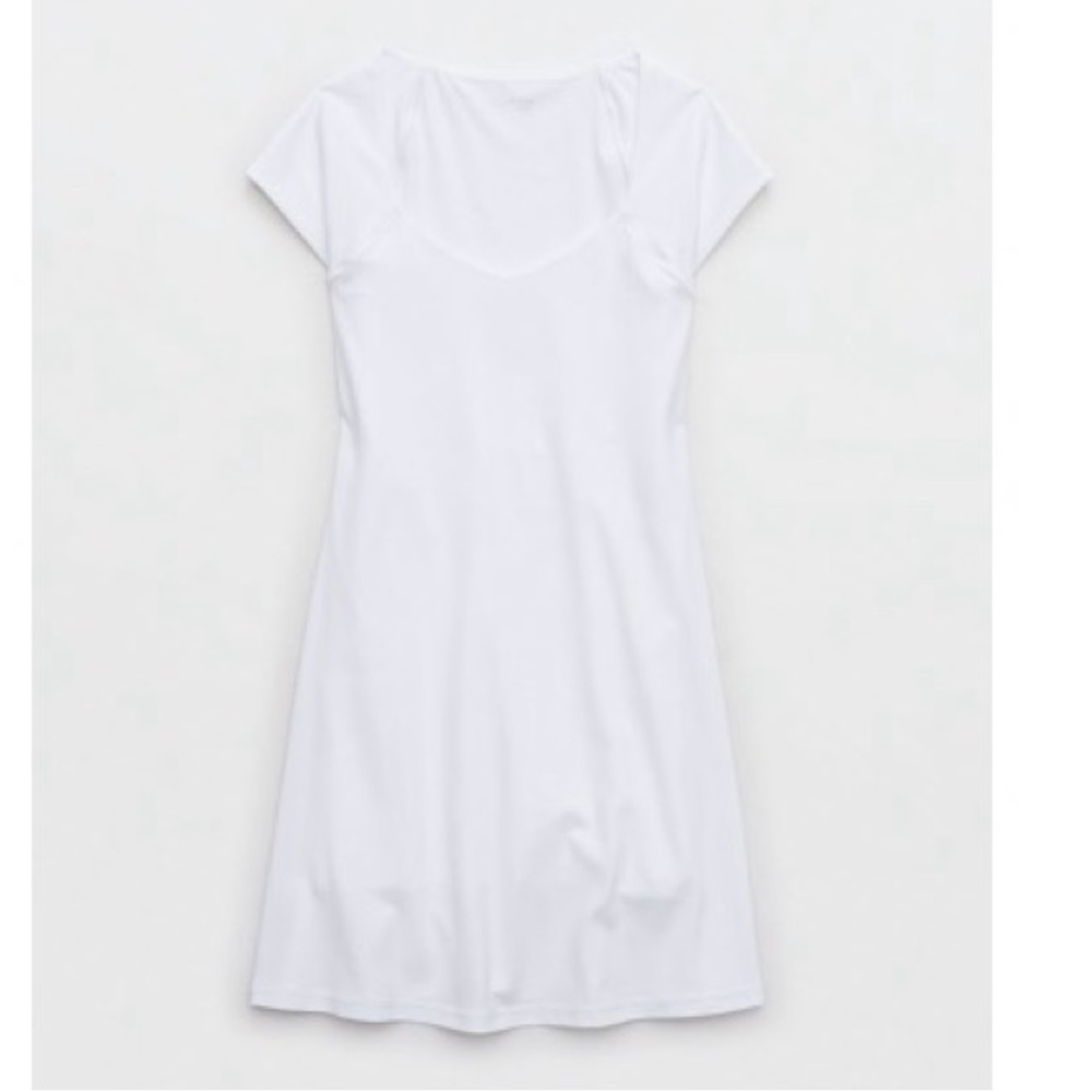 Offline by Aerie White Cap Sleeve Dress NWT